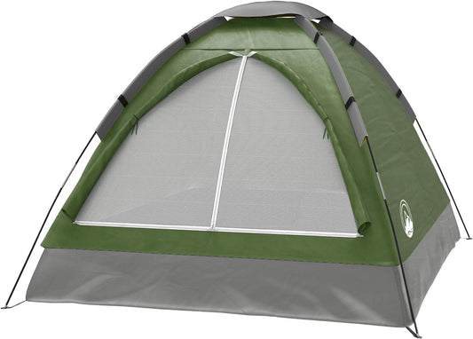 2-Person Camping Tent - Shelter with Rain Fly and Carrying Bag - Lightweight Outdoor Tent for Backpacking, Hiking, and Beach by  (Green)
