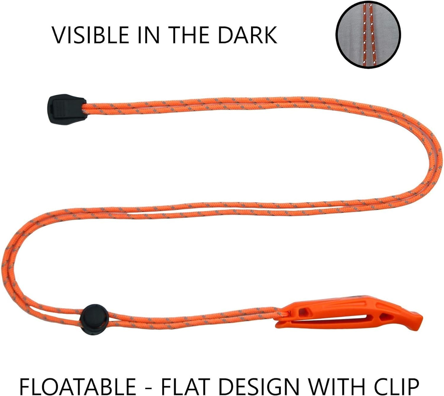Emergency Whistles with Lanyard Safety Whistle Survival Shrill Loud Blast for Kayak Life Vest Jacket Boating Fishing Boat Camping Hiking Hunting Rescue Signaling Kids Lifeguard Plastic 2 Pack