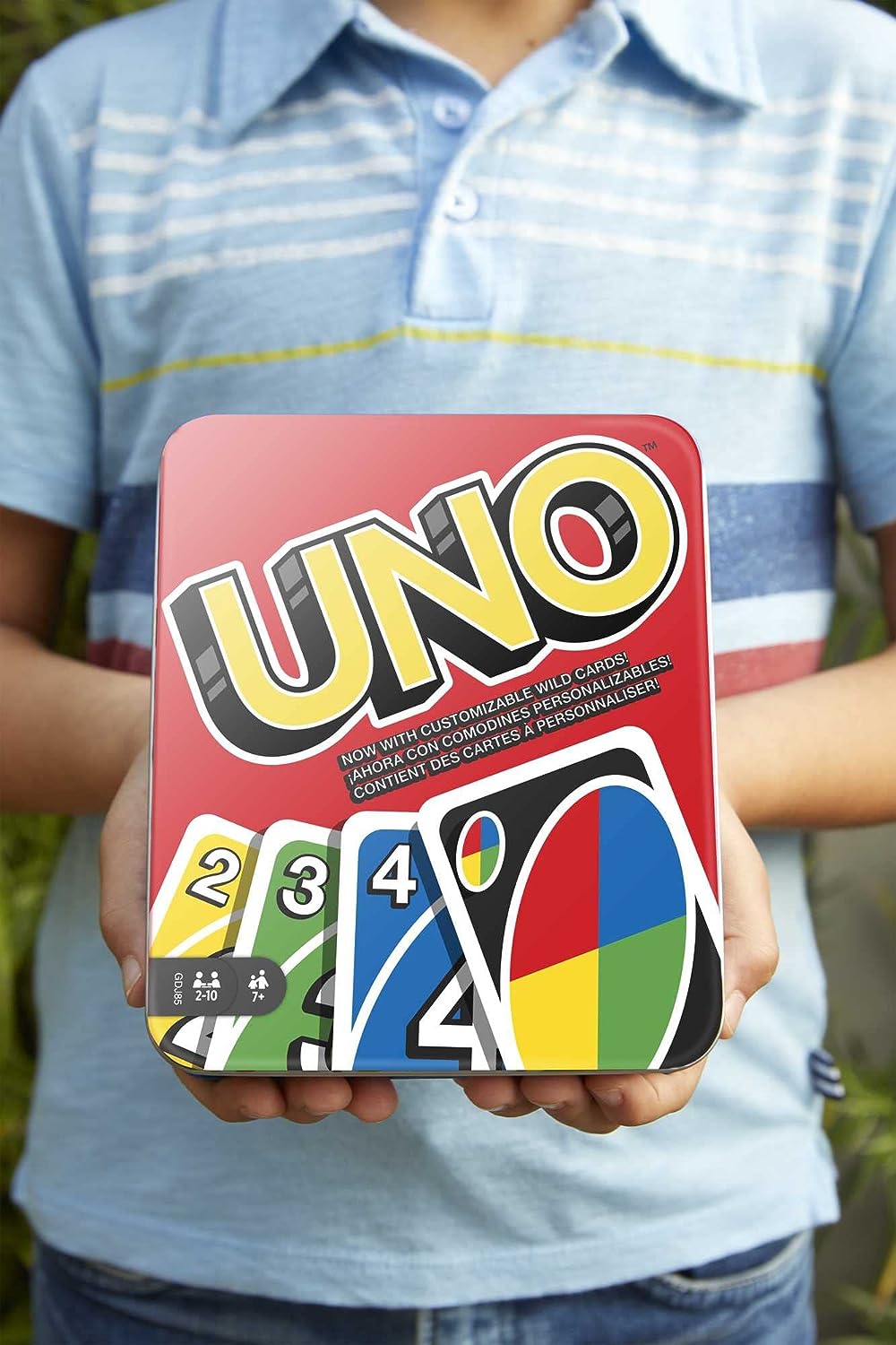 UNO Card Game, Toy for Kids and Adults, Family Game for Camping and Travel in Storage Tin Box (Amazon Exclusive)