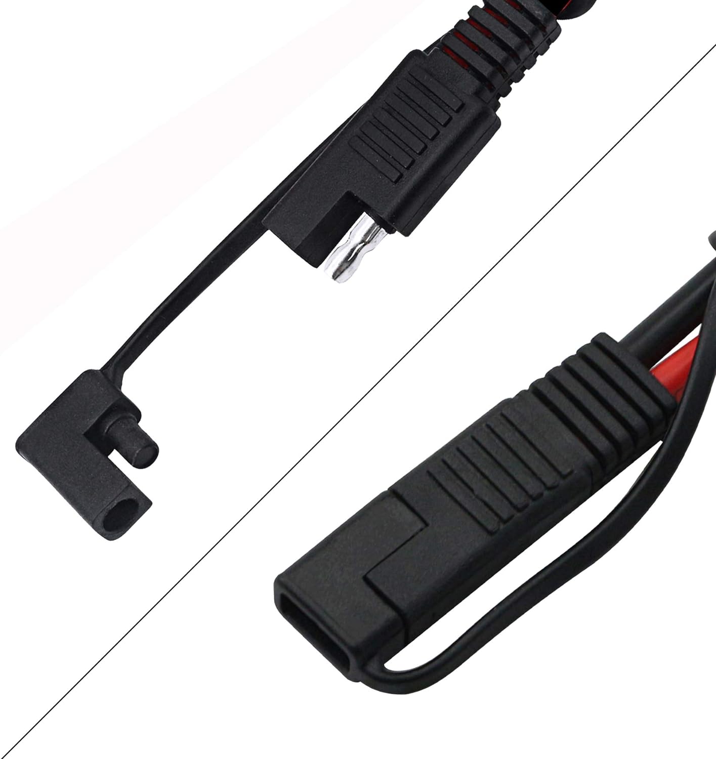 50Cm 10AWG SAE to Male & Female Adapter 10AWG Cable with SAE Conector for RV Panel Solar