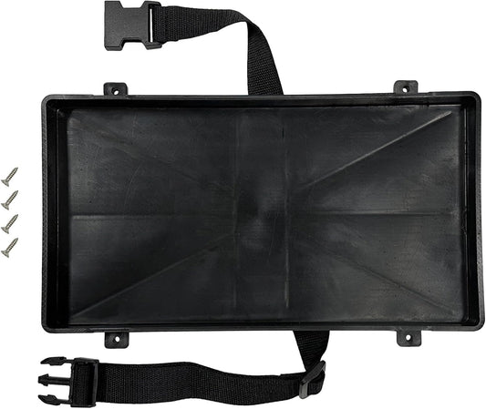 Automotive, Marine, Boat, RV Battery Tray - Group 27 Series with Strap, Battery Holder (27 Series)