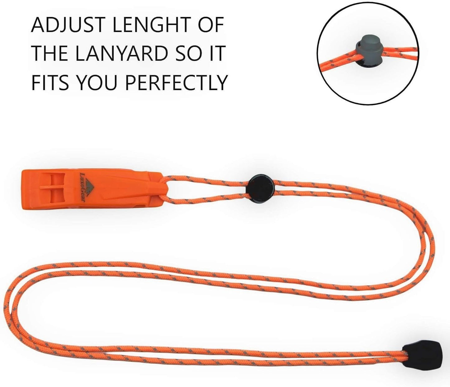 Emergency Whistles with Lanyard Safety Whistle Survival Shrill Loud Blast for Kayak Life Vest Jacket Boating Fishing Boat Camping Hiking Hunting Rescue Signaling Kids Lifeguard Plastic 2 Pack