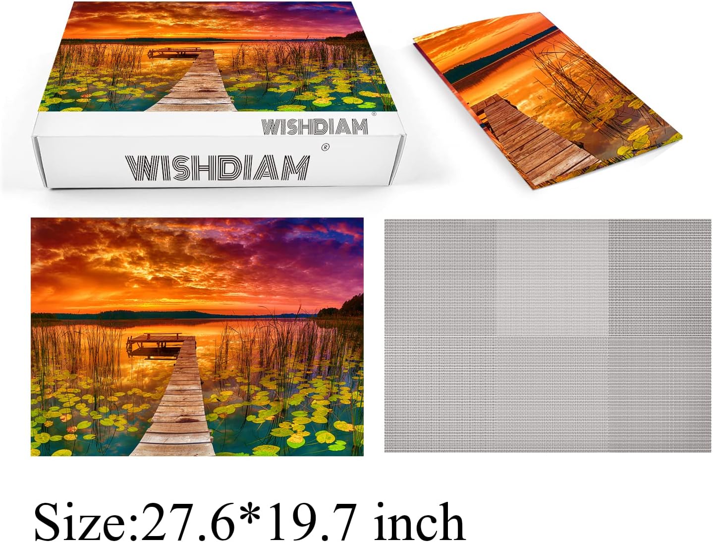 2 Pack Puzzles for Adults 1000 Pieces Hawaii Beach Sunrise and Colorful Lake at Sunset Puzzles, Nature National Parks Jigsaw Puzzles for Adults 1000 Pieces and Up