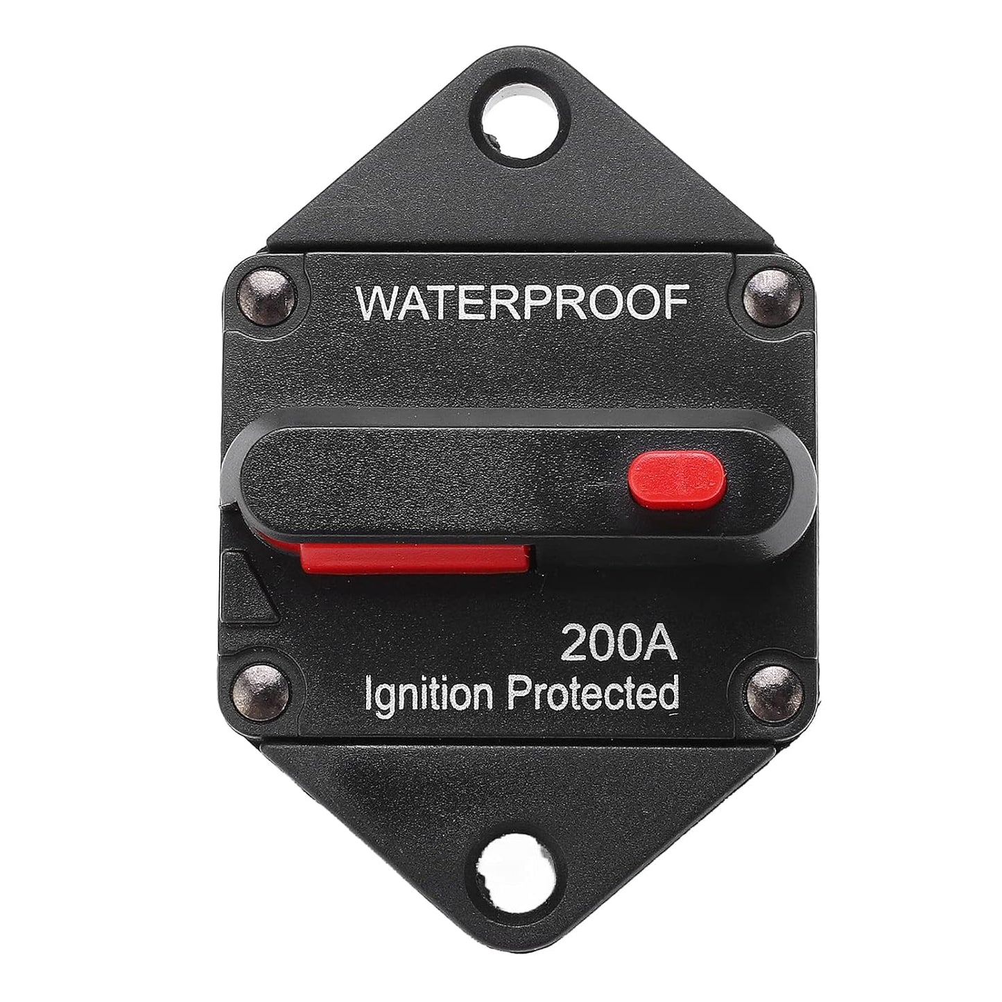 Circuit Breaker Ignition Protection Temperature Resistance Waterproof Overload Protector Switch with Toggle Switch for Car Boat Truck Bus RV ATV (200A)