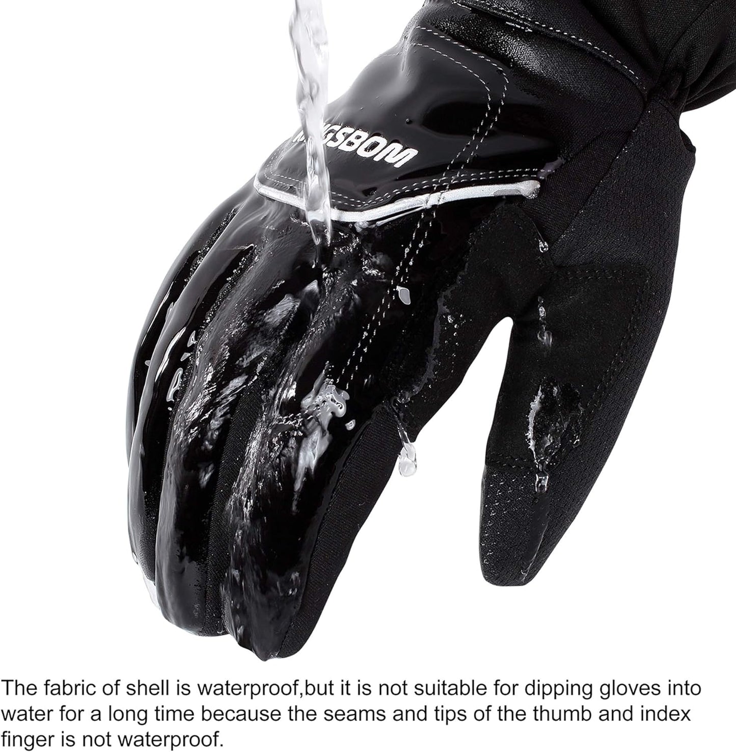-40F° Waterproof & Windproof Thermal Gloves - 3M Thinsulate Winter Touch Screen Warm Gloves - for Cycling,Riding,Running,Outdoor Sports - for Women and Men