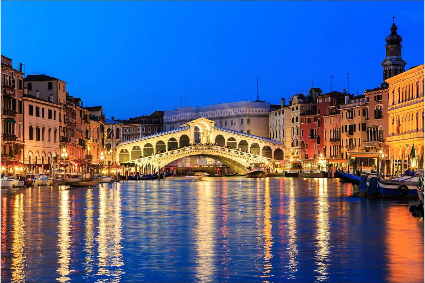 Jigsaw Puzzles 1000 Pieces for Adults Venice by Night 1000 Piece Puzzle Venice in Night Fell Puzzle 1000 Pieces Venice Bridge Puzzles Venice Landscape Jigsaw Puzzles for Adults Teens