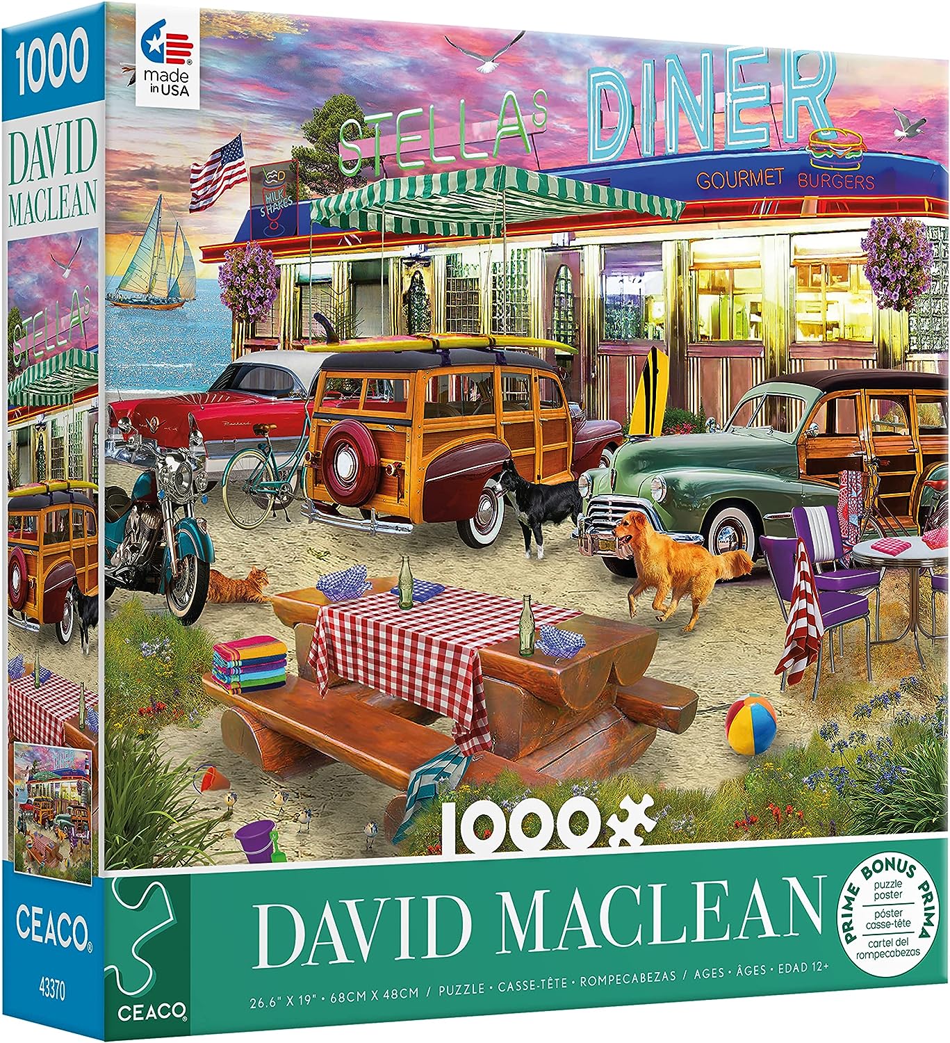 - David Maclean - Beach Diner - 1000 Piece Jigsaw Puzzle